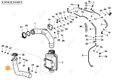 LOWER EXHAUST GAS PIPE EAT1A Deutz-Fahr origine