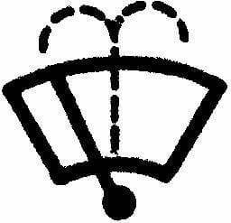 Pièces agricoles - Pièce divers - Symbole essuie-glace et lave-glace
