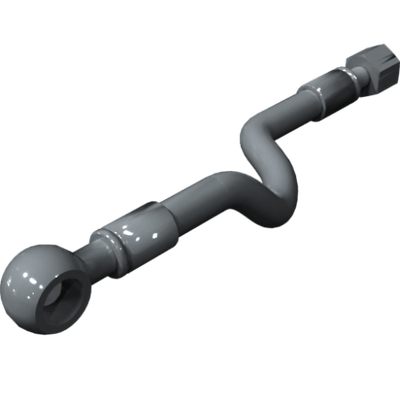 Pièces agricoles - Pièce divers - Tuyau hydraulique 1/4" 350mm Kverneland origine