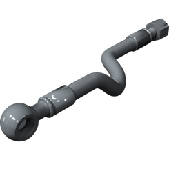 Pièces agricoles - Pièce divers - Tuyau hydraulique 1/4" 350mm Kverneland origine