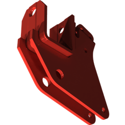 Pièces agricoles - Pièce divers - ATTACHE DENT BOULONNEE PEINTE Kverneland origine