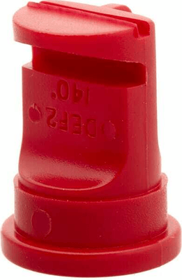 Pièces agricoles - Pièce Pulvérisateur - Buse à grand angle DEF 140° 02 rouge plastique ASJ