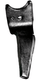 Dents de herse rotative D, entraxe long.