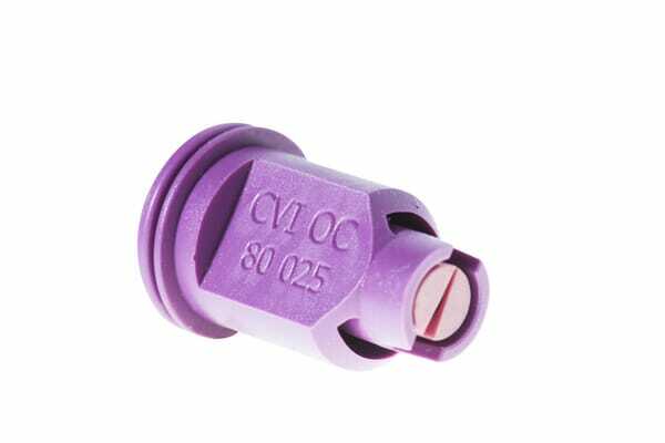 Pièces agricoles - Pièce Pulvérisateur - Buse de bordure à injection d'air CVI OC 80° 025 violet céramique Albuz
