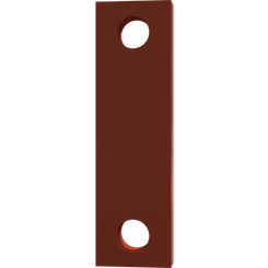 Pièces agricoles - Pièce divers - PLAT FIXATION 2 TROUS Ø17 TUBE 90 Kverneland origine
