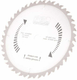 Lame de scie 250x20x2mm 24 dents carbure Widia