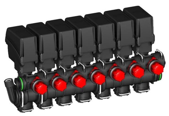 Pièces agricoles - Pièce Pulvérisateur - Kit électrovanne 7 sections, avec bypass, T5