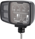 Phare LED, rectangulaire, 12/24V, 220x197,2x80,5mm, chauffé, feux de route/feux de croisement, droit