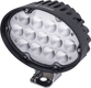 Phare de travail LED, 65W, 5880lm, ovale, 10/30V, 166x148x95mm, Deutsch fiche, Spot, 13 LED