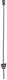 Poteau ovale en acier 106 cm avec anneau 10 pcs