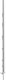 Poteau en plastique Classic blanc 156 cm