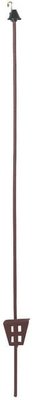 Pièces agricoles - Cloture,Jardin & Sylviculture - Poteau ovale en acier 106 cm oeil métallique 10 pcs