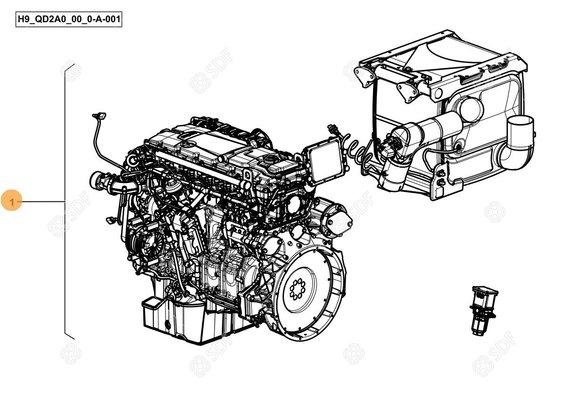 Pièces agricoles - Moteurs - ENGINE E4F 260kW Reman Deutz-Fahr origine