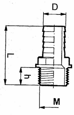 Pièces agricoles - Pièce Pulvérisateur - Embout de tuyau 1/4" BU