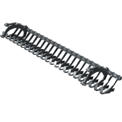 Pièces agricoles - Pièce divers - Support Racleur Cracker 3.00m EC complet Kverneland origine