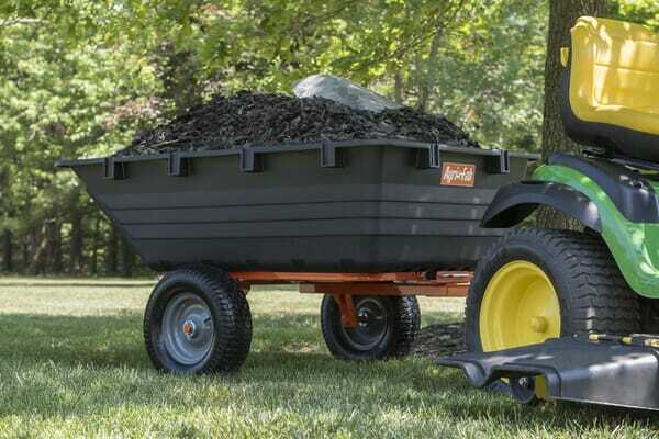 Pièces agricoles - Jardin et forêt pièce adaptable - Remorque avec caisse en plastique 450 kg
