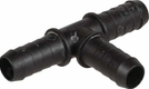 Raccord de tuyau flex T plast.