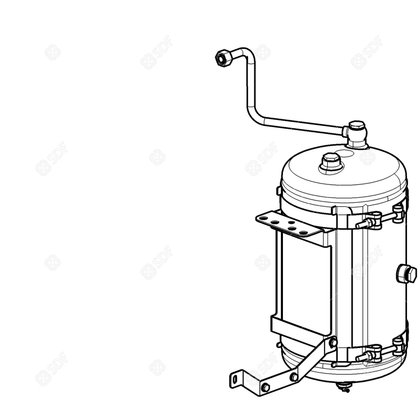 Pièces agricoles - Pièce divers - KIT SUPPLEMENTARY AIR TANK Deutz-Fahr origine