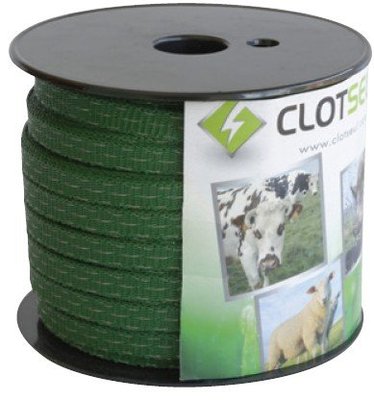 Pièces agricoles - Cloture,Jardin & Sylviculture - RUBAN 10.0 mm 100 M VERT- 3 INOX 0.20