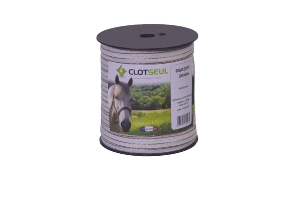 Pièces agricoles - Cloture,Jardin & Sylviculture - RUBAN 20 mm HPC Bobine de 200 M