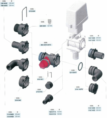 Pièces agricoles - Pièce Pulvérisateur - Raccord de tuyau 90° 50 mm avec connexion mâle T7