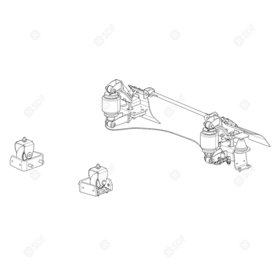 Pièces agricoles - Pièce divers - KIT PNEUMATIC CAB SUSPENSION Deutz-Fahr origine