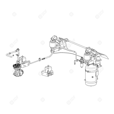 Pièces agricoles - Pièce divers - KIT PNEUMATIC SUSPENSION CAB. Deutz-Fahr origine