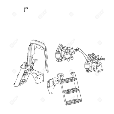 Pièces agricoles - Pièce divers - KIT PNEUMATIC SUSPENSION CAB. Deutz-Fahr origine