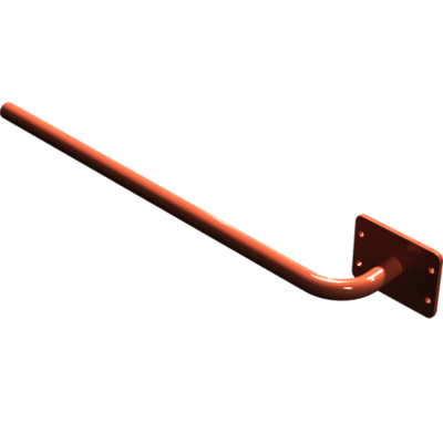 Pièces agricoles - Pièce divers - Tube support de plaque signa avec faux Kverneland origine