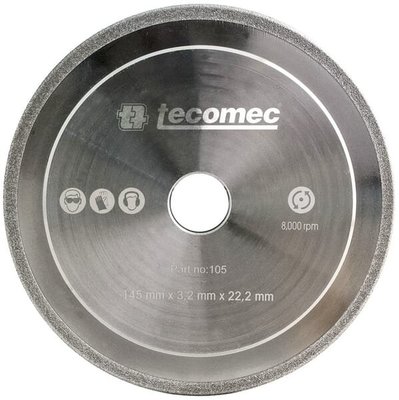 Pièces agricoles - Jardin et forêt pièce adaptable - Disque diamanté 145x22,2x3,2mm pour pas de chaîne de 1/4" à 3/8"