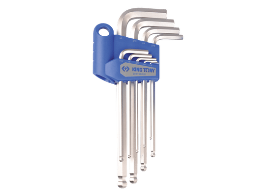 Outils - Outils divers - Jeu de 9 clés mâles longues avec têtes sphériques 1/16 ~ 3/8