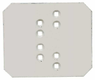 Plaque contre-sep noire Unia, permutable, VIS 25
