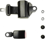 Ceinture de sécurité noire rétractable 2 points
