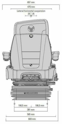 Pièces agricoles - Pièce divers - Siège Maximo XT Evolution Dynamic