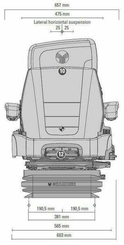 Pièces agricoles - Pièce divers - Siège Maximo XT Evolution Dynamic