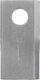 Couteaux de faucheuse gauche 96 x 48 x 4mm alésage Ø 19mm Kramp