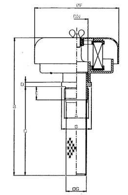 Pièces agricoles - Hydraulique - Filtre d'aération du réservoir