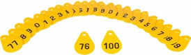 Médaillons n°76-100 jaune