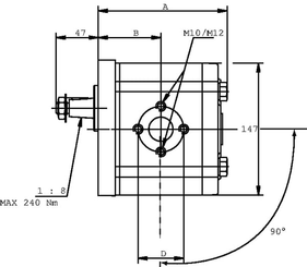 Pièces agricoles - Hydraulique - Motoréducteur PLM30.27R0-83E3-LGE