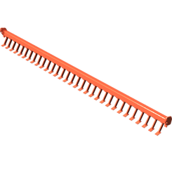Pièces agricoles - Pièce Herse Rotative - RAMPE RACLEUR 4.00 M Kverneland origine