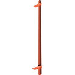 Pièces agricoles - Pièce divers - Support racleur Cracker 2.50m -peint- Kverneland origine