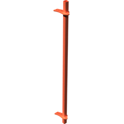 Pièces agricoles - Pièce divers - Support racleur Cracker 2.50m -peint- Kverneland origine