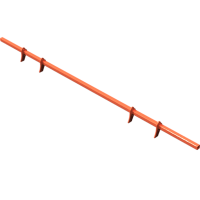 Pièces agricoles - Pièce divers - Barre de racleur Cracker 4.50m -peint- Kverneland origine
