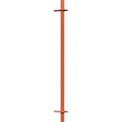 Pièces agricoles - Pièce divers - BARRE DE DECROTTOIR 2.25m -peint- Kverneland origine