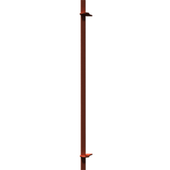 Pièces agricoles - Pièce divers - BARRE DE DECROTTOIR 2.25m -peint- Kverneland origine