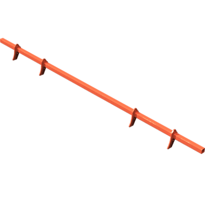 Pièces agricoles - Pièce divers - BARRE DE DECROTTOIR 4.00m -peint- Kverneland origine
