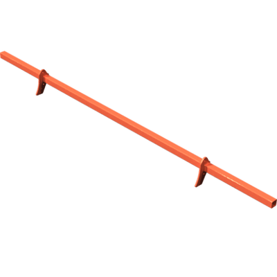 Pièces agricoles - Pièce divers - BARRE DE DECROTTOIR 3.50m -peint- Kverneland origine