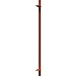 Pièces agricoles - Pièce divers - BARRE DE DECROTTOIR 2.25m -peint- Kverneland origine
