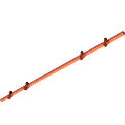 Pièces agricoles - Pièce divers - BARRE DE DECROTTOIR 4.00m -peint- Kverneland origine