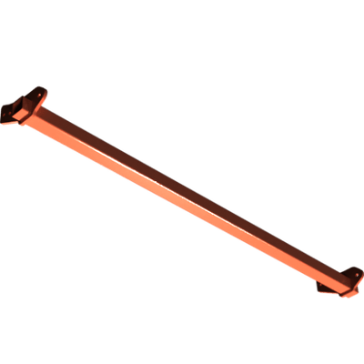 Pièces agricoles - Pièce divers - BARRE DE DECROTTOIR de 2.00m -peint- Kverneland origine
